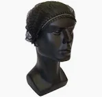 mop caps 21 double stitch black